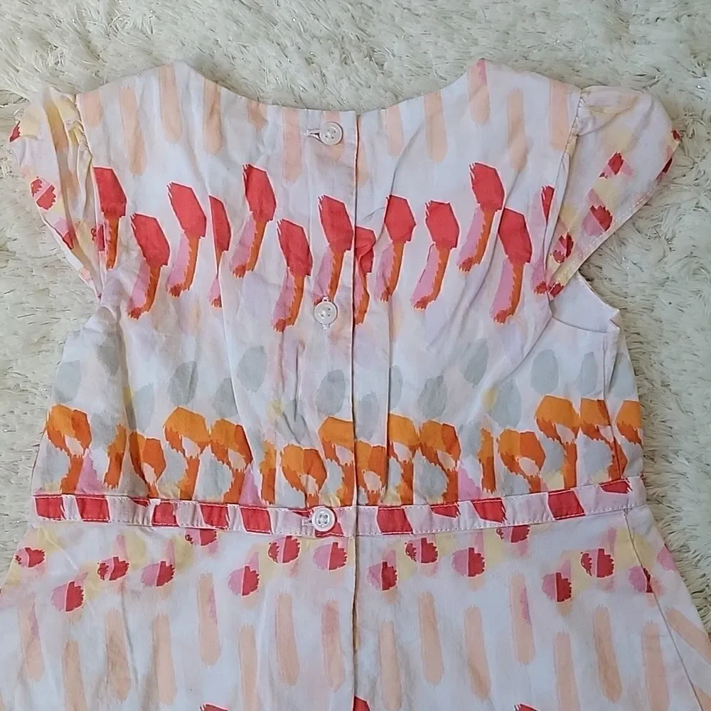 𝅺JANIE AND JACK WATERCOLOR POPPY PRINT DRESS, SIZE 2T